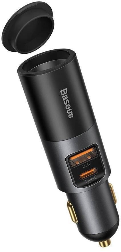 ŁADOWARKA SAMOCHODOWA Baseus Share Together 120W 3A 1x USB-A 1x USB-C PD 30W QC 4.0+