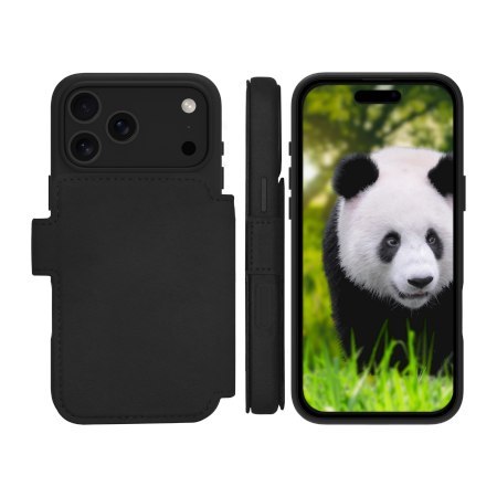 Dbramante 1928 Lynge MS - skórzane etui do iPhone 17 Pro Max kompatybilne z MagSafe (black)