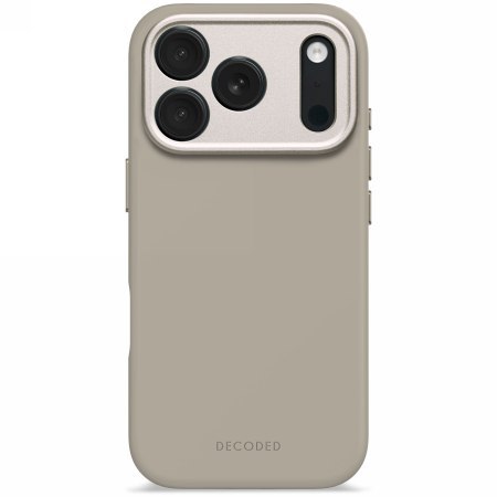 Decoded AntiMicrobial Silicone Backcover - silikonowa obudowa ochronna do iPhone 17 Pro kompatybilna z MagSafe (soft taupe)