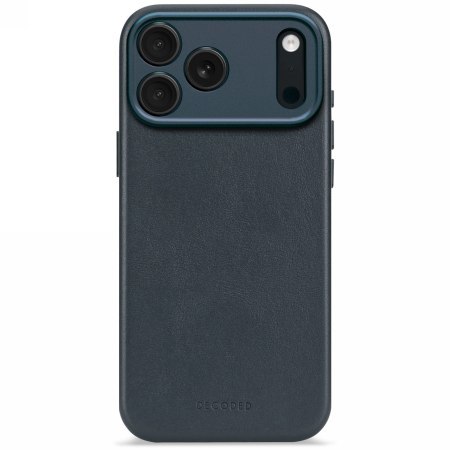Decoded Leather Backcover - skórzana obudowa ochronna do iPhone 17 Pro Max kompatybilna z MagSafe (navy shadow)