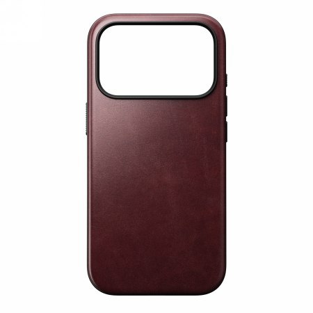 NOMAD Modern Leather Case - skórzane etui do iPhone 17 Pro kompatybilne z MagSafe, skóra Horween (burgundy) [go]