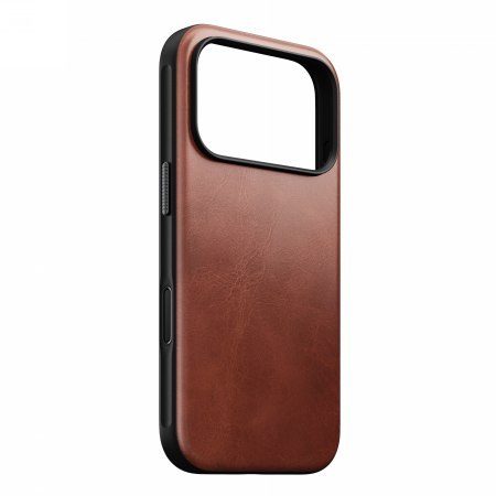NOMAD Modern Leather Case - skórzane etui do iPhone 17 Pro kompatybilne z MagSafe, skóra Horween (olde dublin) [go]