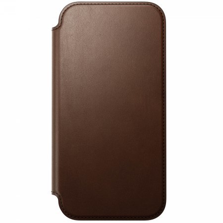 NOMAD Modern Leather Folio - skórzane etui do iPhone 17 Pro Max kompatybilne z MagSafe (brown) [go]