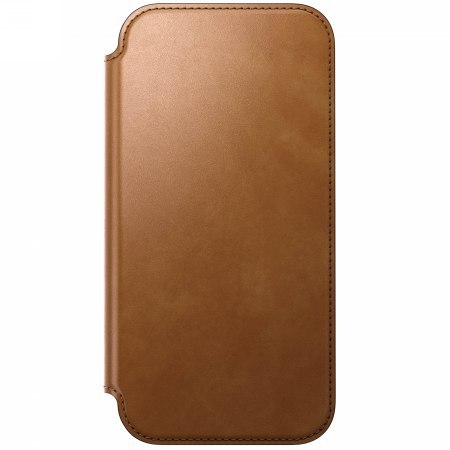 NOMAD Modern Leather Folio - skórzane etui do iPhone 17 Pro Max kompatybilne z MagSafe (english tan-c) [go]