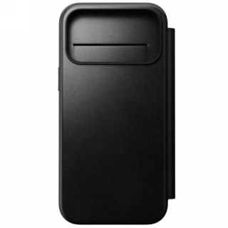 NOMAD Modern Leather Folio - skórzane etui do iPhone 17 Pro Max kompatybilne z MagSafe, skóra Horween (black) [go]