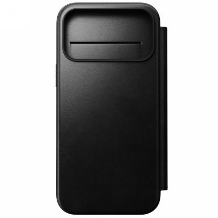 NOMAD Modern Leather Folio - skórzane etui do iPhone 17 Pro Max kompatybilne z MagSafe, skóra Horween (black) [go]