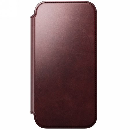 NOMAD Modern Leather Folio - skórzane etui do iPhone 17 Pro Max kompatybilne z MagSafe, skóra Horween (burgundy) [go]