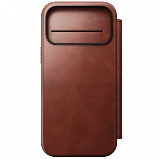 NOMAD Modern Leather Folio - skórzane etui do iPhone 17 Pro Max kompatybilne z MagSafe, skóra Horween (olde dublin) [eol]