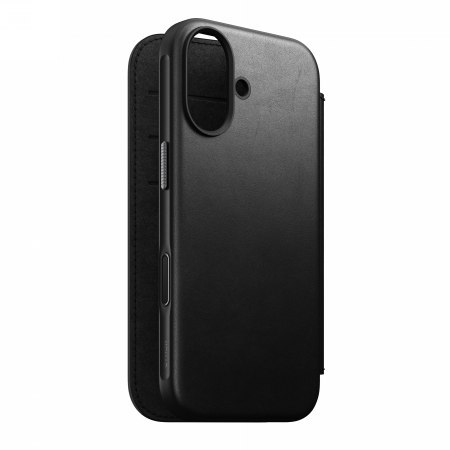 NOMAD Modern Leather Folio - skórzane etui do iPhone 17 kompatybilne z MagSafe (black) [go]