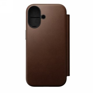 NOMAD Modern Leather Folio - skórzane etui do iPhone 17 kompatybilne z MagSafe (brown) [go]