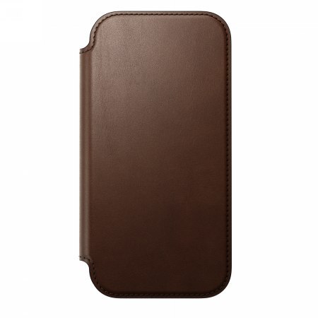 NOMAD Modern Leather Folio - skórzane etui do iPhone 17 kompatybilne z MagSafe (brown) [go]