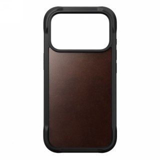 NOMAD Rugged Leather Case - skórzane etui do iPhone 17 Pro kompatybilne z MagSafe, skóra Horween (rustic brown) [go]
