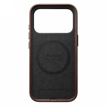 NOMAD Traditional Leather Case - skórzane etui do iPhone 17 Pro kompatybilne z MagSafe, skóra Horween (rustic brown)