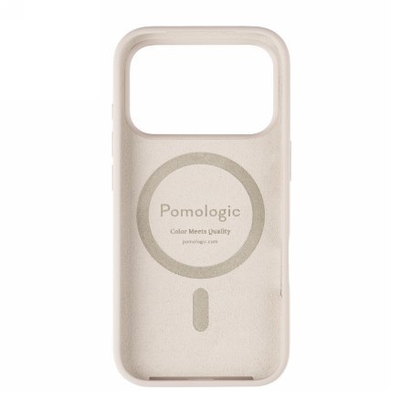 Pomologic CoverCase - silikonowa obudowa ochronna do iPhone 17 Pro kompatybilna z MagSafe (ivory)