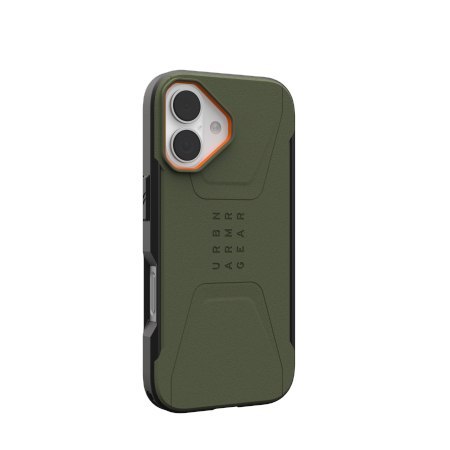 UAG Civilian MagSafe - etui do iPhone 17 kompatybilne z MagSafe (olive/orange) [mto]