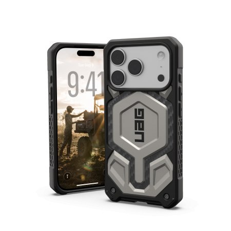 UAG Monarch Pro - etui do iPhone 17 Pro kompatybilne z MagSafe (titanium)