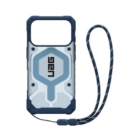UAG Pathfinder Clear MagSafe Bundle - etui do iPhone 17 Pro kompatybilne z MagSafe oraz smycz na nadgarstek (blues)