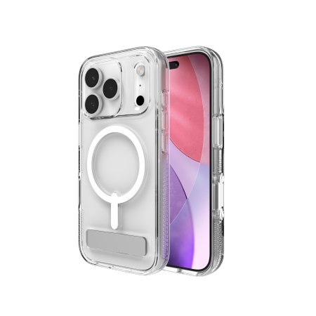 ZAGG Crystal Palace Snap KS - etui z podstawką do iPhone 17 Pro kompatybilne z MagSafe (clear)