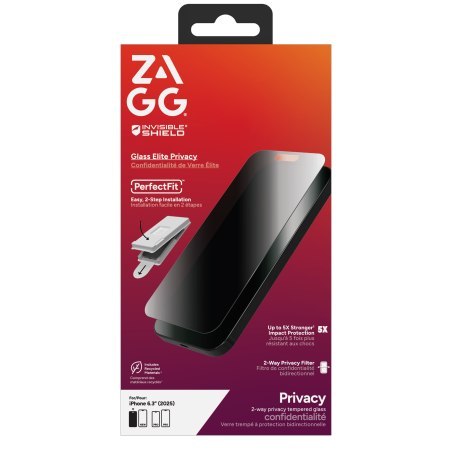 ZAGG Invisibleshield Glass Elite Privacy - prywatyzujące szkło ochronne do iPhone 17