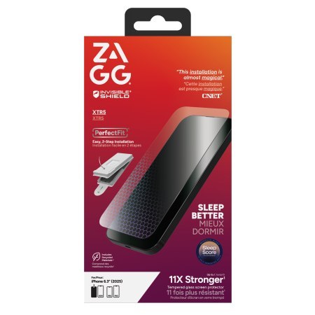 ZAGG Invisibleshield Glass XTR5 - szkło ochronne z grafenem i filtrem światła niebieskiego do iPhone 17