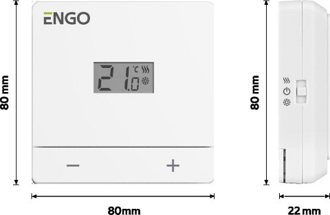 ENGO Controls EASY-230W - Dobowy, przewodowy regulator