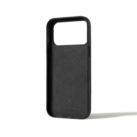 Mujjo Wallet Leather Case - etui skórzane do iPhone 17 Pro Max kompatybilne z MagSafe (black)