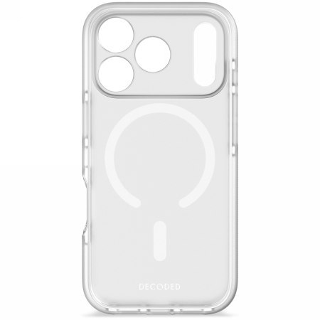 Decoded DropTec Transparent Backcover - obudowa ochronna do iPhone 17 Pro kompatybilna z MagSafe (frosted white)