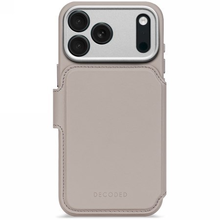 Decoded Leather Detachable Wallet - skórzana obudowa ochronna do iPhone 17 Pro kompatybilna z MagSafe (solid clay)