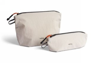 Bellroy Lite Pouch Duo - zestaw dwóch organizerów podróżnych (18 cm x 27 cm x 1,5 cm oraz 8 cm x 23 cm x 6 cm) (ash)