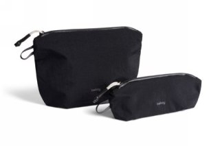 Bellroy Lite Pouch Duo - zestaw dwóch organizerów podróżnych (18 cm x 27 cm x 1,5 cm oraz 8 cm x 23 cm x 6 cm) (black)