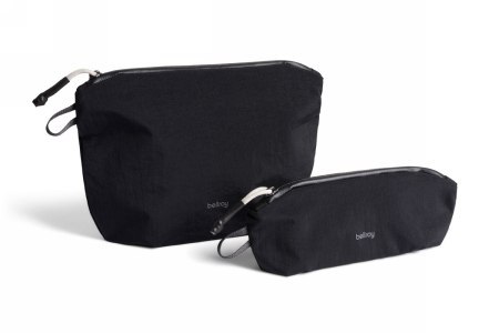 Bellroy Lite Pouch Duo - zestaw dwóch organizerów podróżnych (18 cm x 27 cm x 1,5 cm oraz 8 cm x 23 cm x 6 cm) (black)