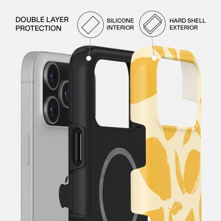 Burga Tough Magsafe - etui ochronne do iPhone 17 Pro Max kompatybilne z MagSafe (lemon tart)
