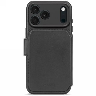 Decoded Leather Detachable Wallet - skórzana obudowa ochronna do iPhone 17 Pro Max kompatybilna z MagSafe (black)