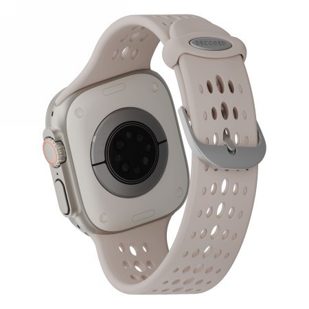 Decoded Silicone Ares O Band - silikonowy pasek do Apple Watch 44/46/49 mm (clay)
