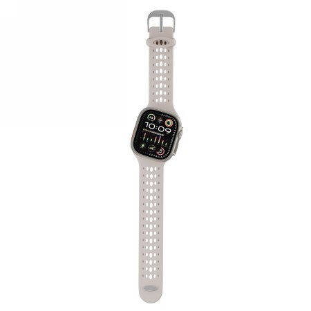 Decoded Silicone Ares O Band - silikonowy pasek do Apple Watch 44/46/49 mm (clay)
