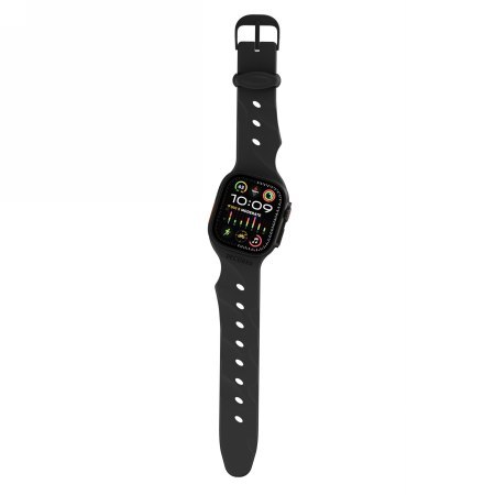 Decoded Silicone Ares Splice Band - silikonowy pasek do Apple Watch 44/46/49 mm (black)