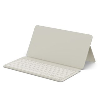 Satechi OntheGo Keyboard - bezprzewodowa klawiatura do trzech urządzeń z podstawką na smartfon/tablet (sand)