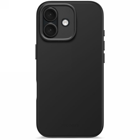 Decoded AntiMicrobial Silicone Backcover - silikonowa obudowa ochronna do iPhone 17 kompatybilna z MagSafe (phantom black)