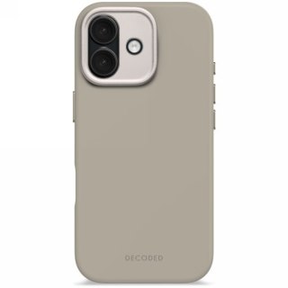 Decoded AntiMicrobial Silicone Backcover - silikonowa obudowa ochronna do iPhone 17 kompatybilna z MagSafe (soft taupe)