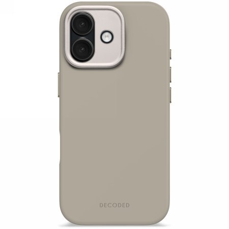 Decoded AntiMicrobial Silicone Backcover - silikonowa obudowa ochronna do iPhone 17 kompatybilna z MagSafe (soft taupe)