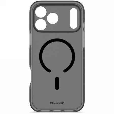 Decoded DropTec Transparent Backcover - obudowa ochronna do iPhone 17 Pro Max kompatybilna z MagSafe (frosted black)