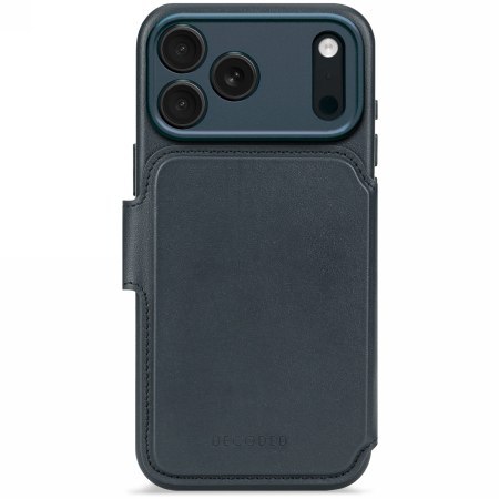 Decoded Leather Detachable Wallet - skórzana obudowa ochronna do iPhone 17 Pro kompatybilna z MagSafe (navy shadow)