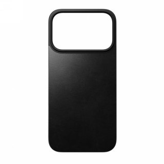 NOMAD Magnetic Leather Back - nakładka magnetyczna na iPhone 17 Pro kompatybilna z MagSafe, skóra Horween (black)