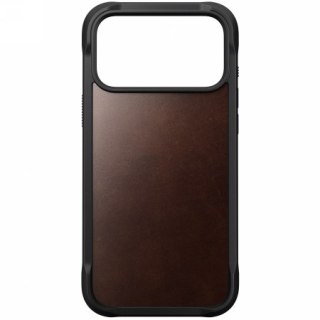 NOMAD Rugged Leather Case - skórzane etui do iPhone 17 Pro Max kompatybilne z MagSafe, skóra Horween (rustic brown) [go]