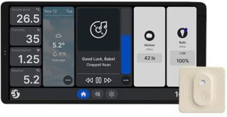 Shelly Wall Display X2 Silver + Blu H&T Ivory