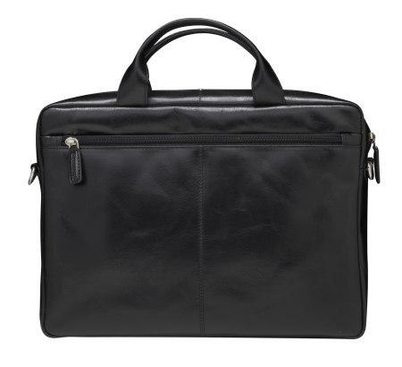 Dbramante1928 Amalienborg - skórzana torba z paskiem na ramię oraz kieszenią na laptop 15" (black)