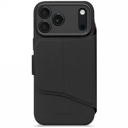 Decoded Textured Silicone Detachable Wallet - obudowa ochronna do iPhone 17 Pro Max kompatybilna z MagSafe (phantom black)
