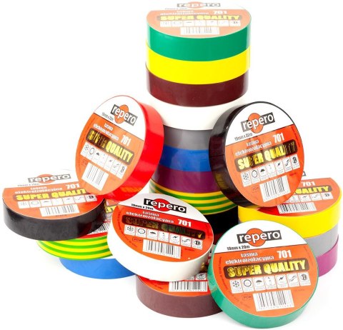 TAŚMA IZOLACYJNA REPERO 701 ZIELONA 19MMX20M