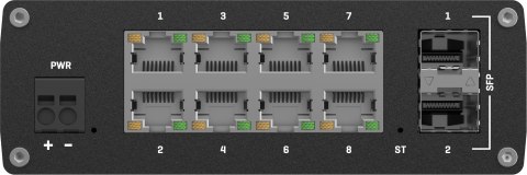 Teltonika TSW212 switch przemysłowy zarządzalny 8xGE 2xSFP (TSW212000000) DIN