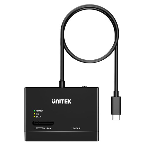 Unitek Mostek USB-C na dyski SATA i M.2 MVMe